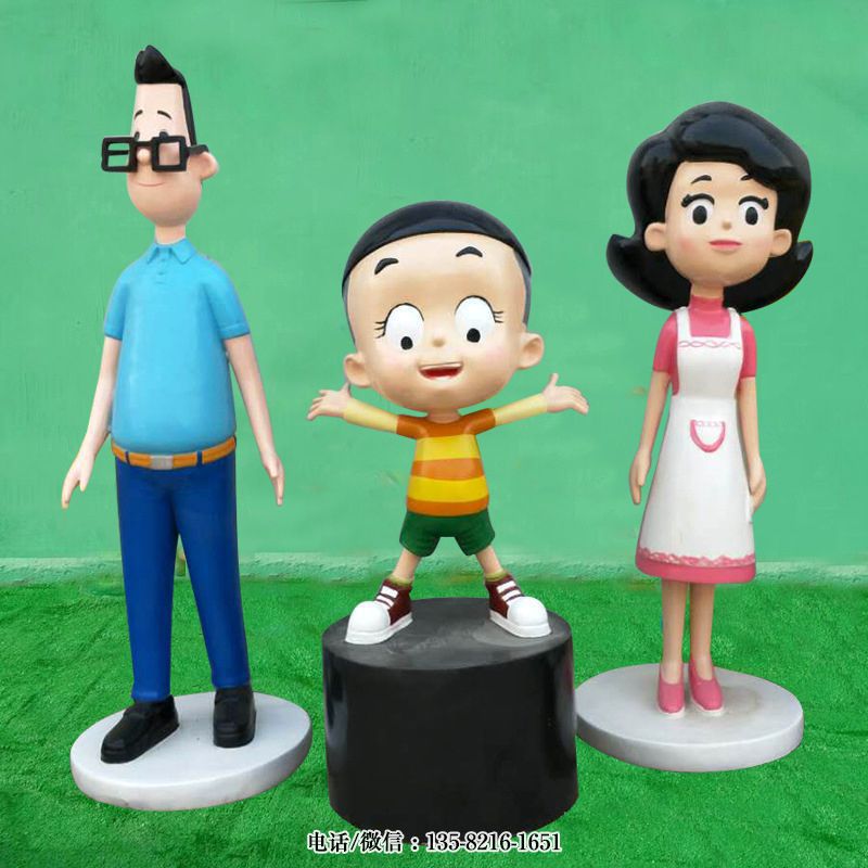 大頭兒子小頭爸爸卡通雕塑 大頭兒子小頭爸爸卡通雕塑
