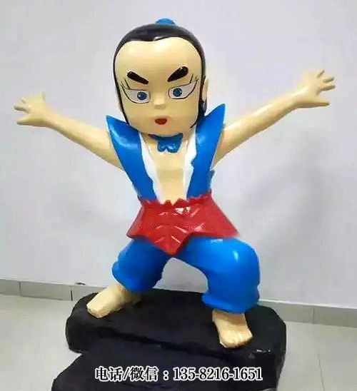 玻璃鋼葫蘆娃之六娃雕塑 玻璃鋼葫蘆娃之六娃雕塑