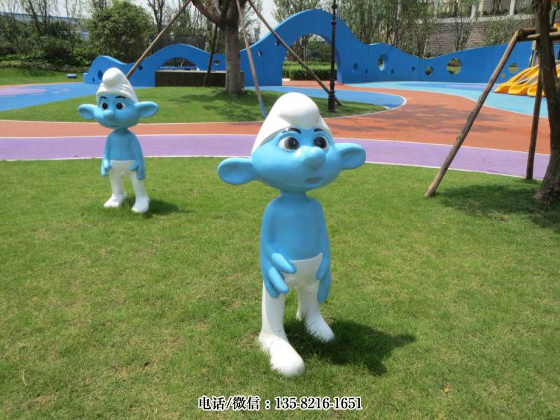 玻璃鋼卡通藍(lán)精靈動(dòng)漫人物雕塑 玻璃鋼卡通藍(lán)精靈動(dòng)漫人物雕塑