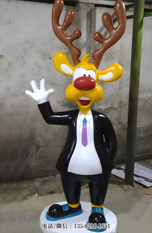 西裝革履的卡通梅花鹿先生 西裝革履的卡通梅花鹿先生