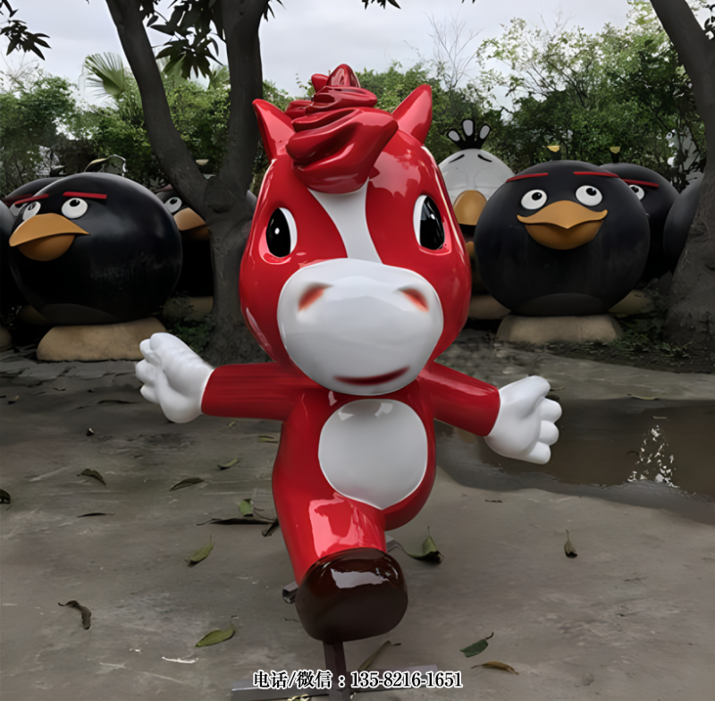 玻璃鋼馬雕塑公仔 玻璃鋼馬雕塑公仔