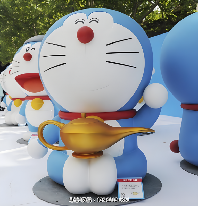 玻璃鋼機(jī)器貓哆啦A夢(mèng)雕塑 玻璃鋼機(jī)器貓哆啦A夢(mèng)雕塑