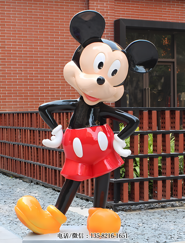 雙手叉腰雕塑卡通米老鼠雕塑 雙手叉腰雕塑卡通米老鼠雕塑