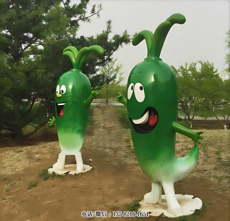卡通蘿卜玻璃鋼雕塑 卡通蘿卜玻璃鋼雕塑