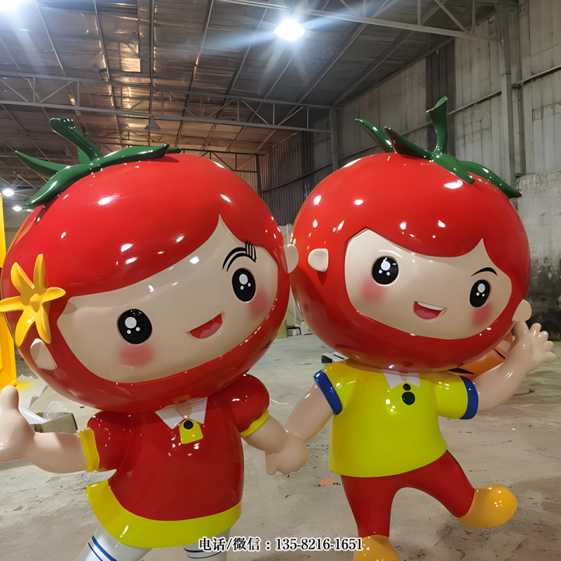 玻璃鋼西紅柿雕塑公仔 玻璃鋼西紅柿雕塑公仔