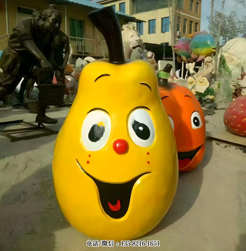 玻璃鋼卡通梨子雕塑 (2) 玻璃鋼卡通梨子雕塑 (2)