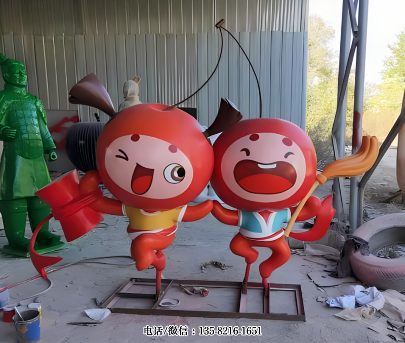 卡通蘋果雕塑 (3) 卡通蘋果雕塑 (3)