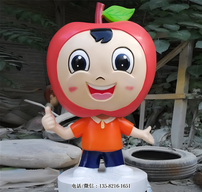 卡通蘋果雕塑 (5) 卡通蘋果雕塑 (5)