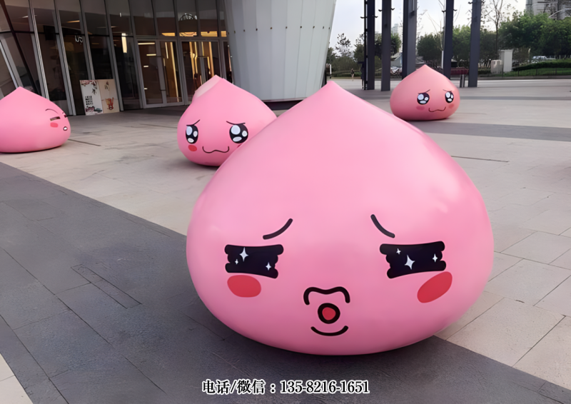 玻璃鋼卡通桃子雕塑 (1) 玻璃鋼卡通桃子雕塑 (1)