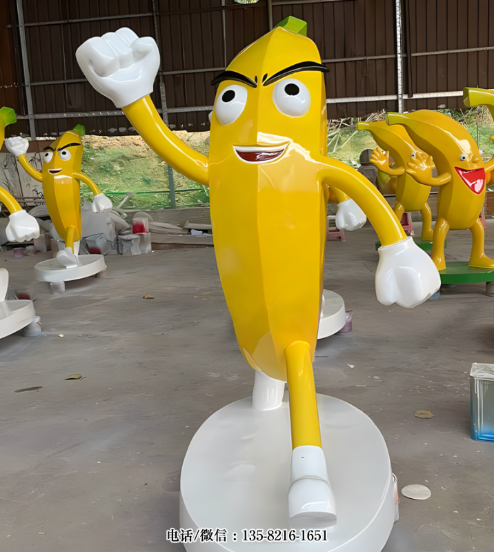 玻璃鋼卡通香蕉雕塑 (4) 玻璃鋼卡通香蕉雕塑 (4)