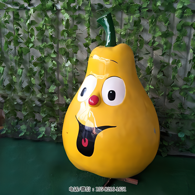 玻璃鋼卡通柚子雕塑 玻璃鋼卡通柚子雕塑