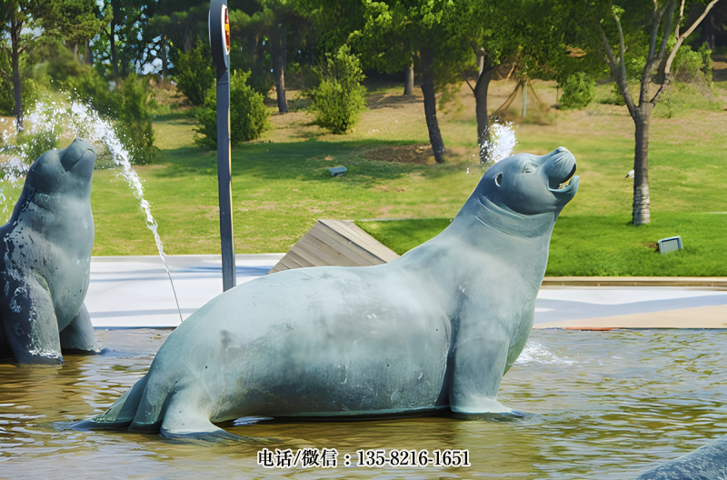玻璃鋼仿真海豹雕塑 (2) 玻璃鋼仿真海豹雕塑 (2)