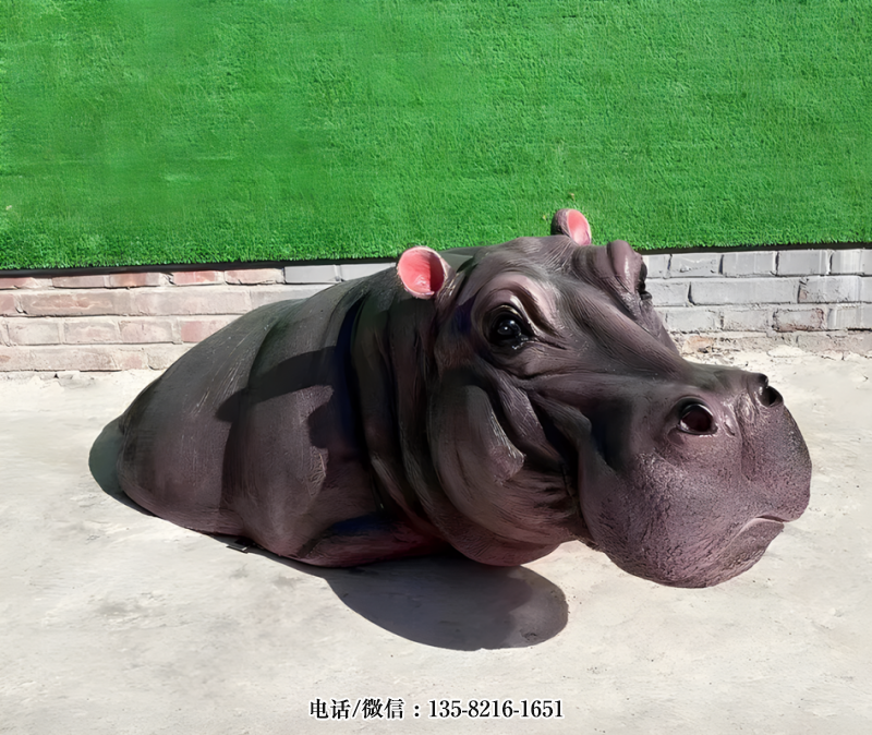 玻璃鋼仿真河馬雕塑 (4) 玻璃鋼仿真河馬雕塑 (4)