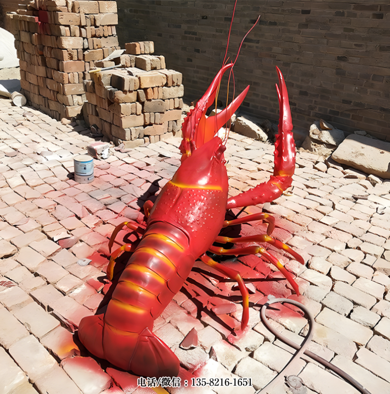 玻璃鋼仿真龍蝦雕塑 (4) 玻璃鋼仿真龍蝦雕塑 (4)