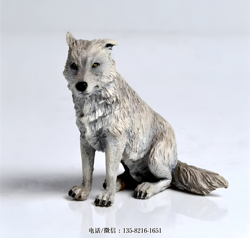 玻璃鋼仿真狼雕塑 (4) 玻璃鋼仿真狼雕塑 (4)