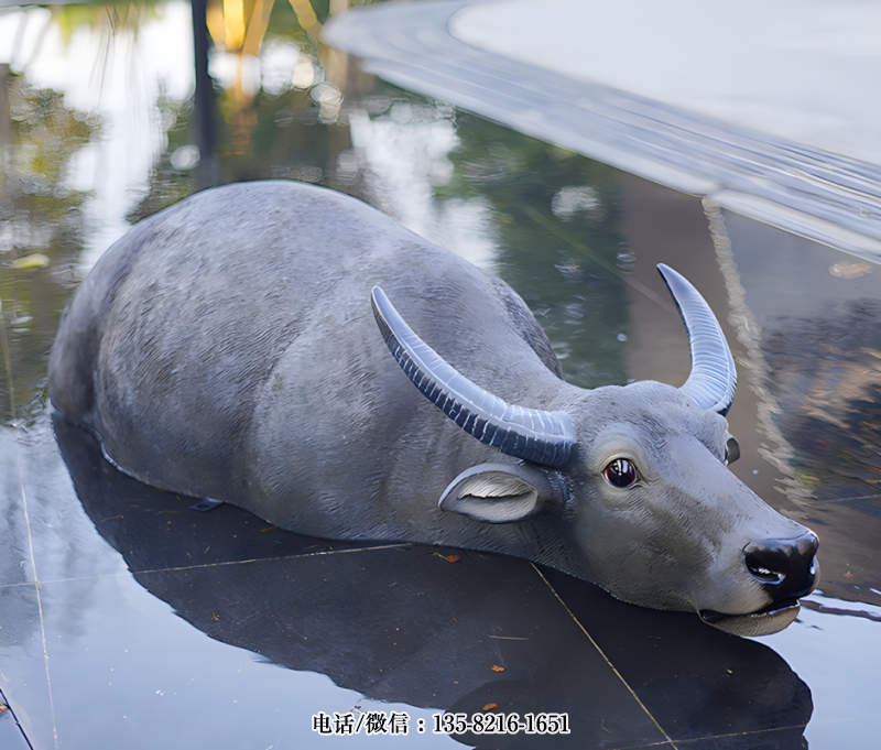 玻璃鋼仿真水牛雕塑 (4) 玻璃鋼仿真水牛雕塑 (4)
