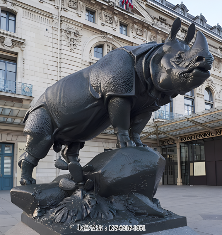 玻璃鋼仿真犀牛雕塑 (1) 玻璃鋼仿真犀牛雕塑 (1)