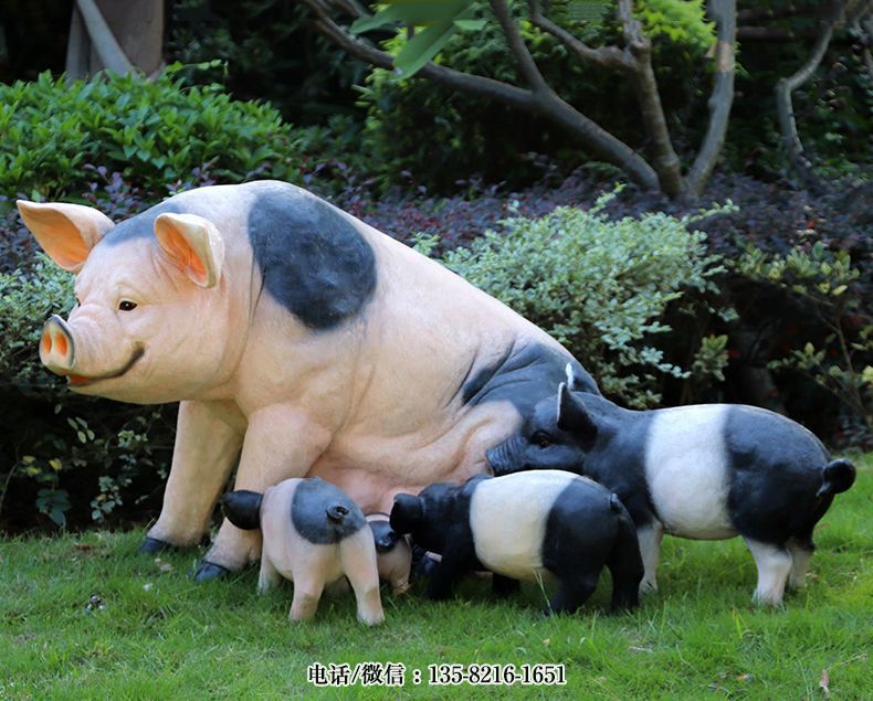 玻璃鋼仿真豬雕塑 (2) 玻璃鋼仿真豬雕塑 (2)