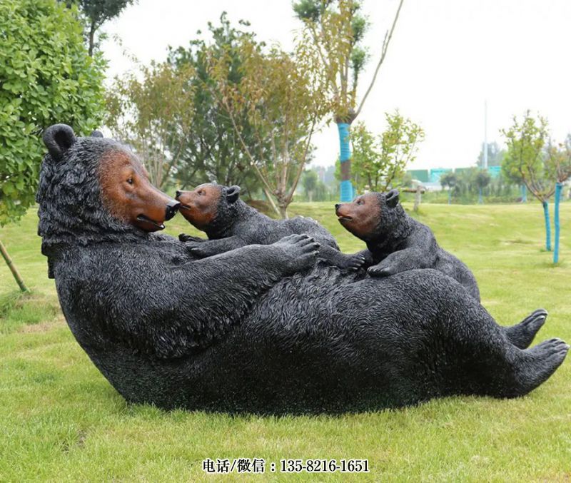 玻璃鋼仿真黑熊雕塑 (1) 玻璃鋼仿真黑熊雕塑 (1)