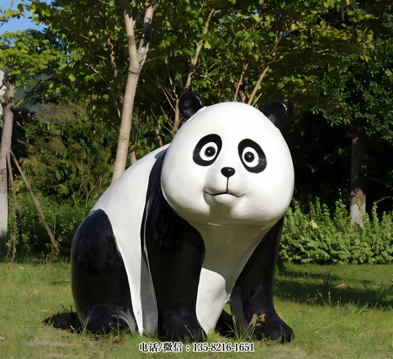 玻璃鋼仿真熊貓雕塑 (4) 玻璃鋼仿真熊貓雕塑 (4)