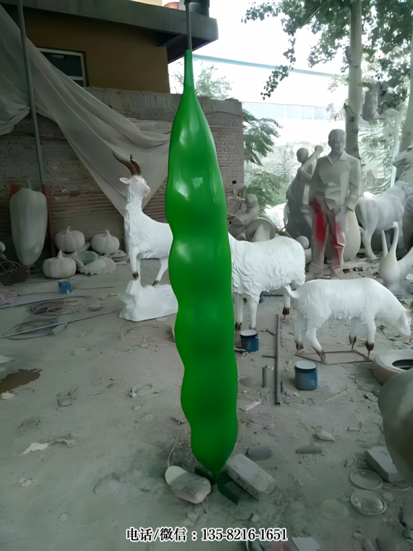 玻璃鋼仿真扁豆雕塑 (1) 玻璃鋼仿真扁豆雕塑 (1)