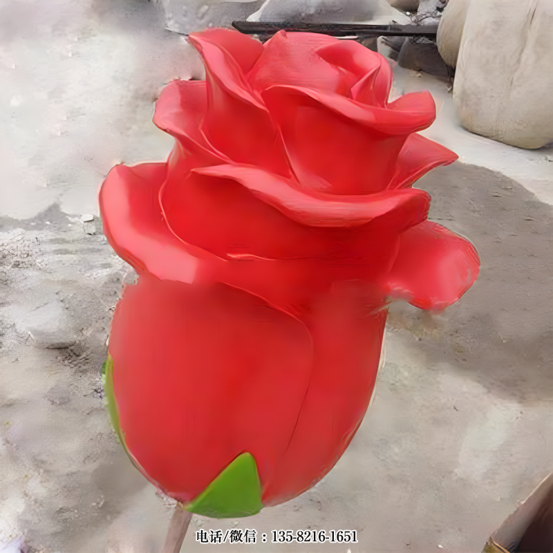 玻璃鋼仿真玫瑰花雕塑 (3) 玻璃鋼仿真玫瑰花雕塑 (3)