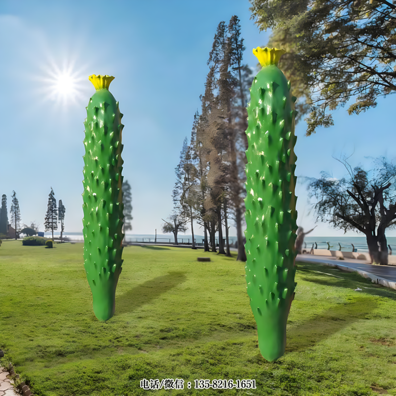 玻璃鋼仿真黃瓜雕塑 (3) 玻璃鋼仿真黃瓜雕塑 (3)