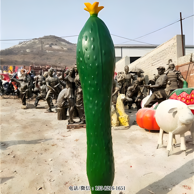 玻璃鋼仿真黃瓜雕塑 (4) 玻璃鋼仿真黃瓜雕塑 (4)