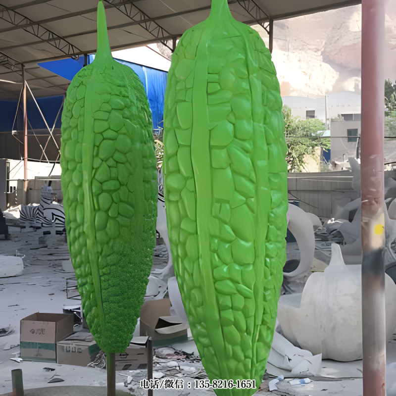 玻璃鋼仿真苦瓜雕塑 (2) 玻璃鋼仿真苦瓜雕塑 (2)