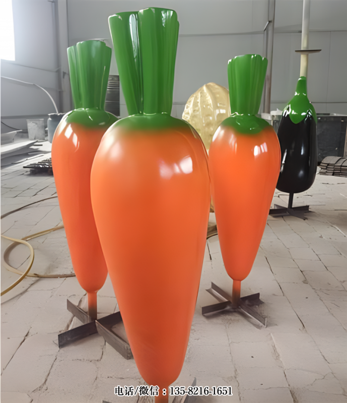 玻璃鋼仿真胡蘿卜雕塑 (2) 玻璃鋼仿真胡蘿卜雕塑 (2)