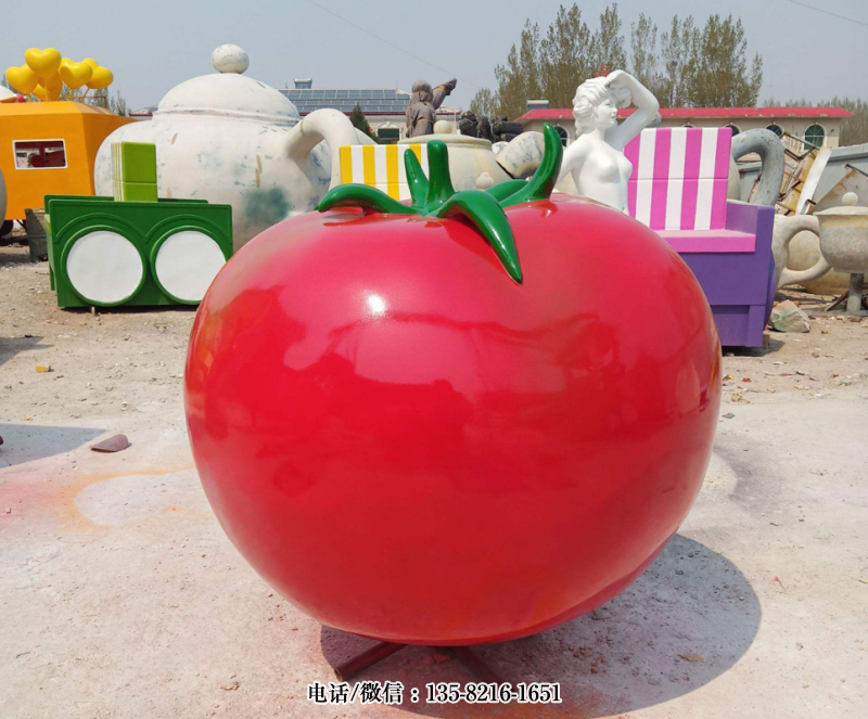 玻璃鋼仿真西紅柿雕塑 (3) 玻璃鋼仿真西紅柿雕塑 (3)