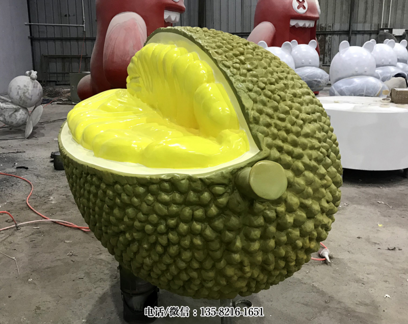 玻璃鋼仿真菠蘿蜜雕塑 (4) 玻璃鋼仿真菠蘿蜜雕塑 (4)