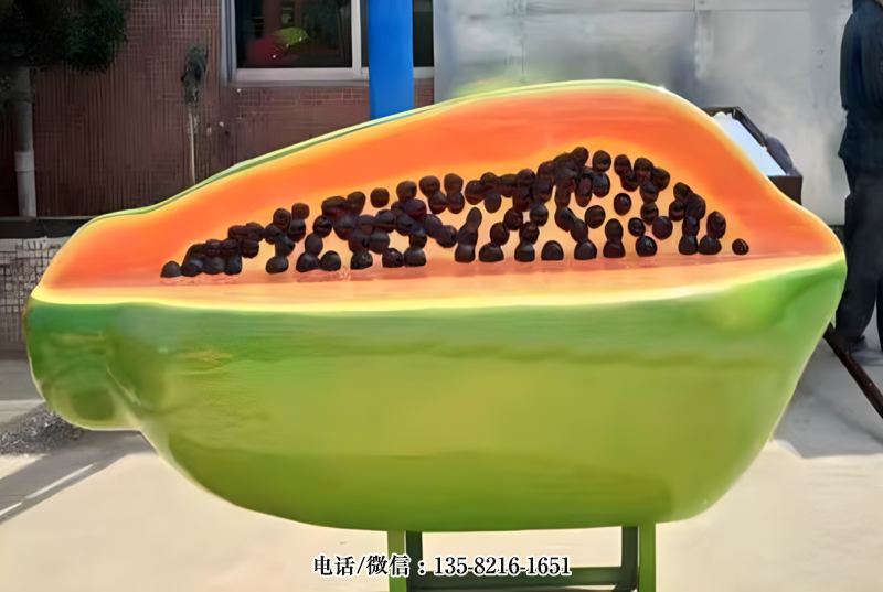 玻璃鋼仿真木瓜雕塑 (1) 玻璃鋼仿真木瓜雕塑 (1)