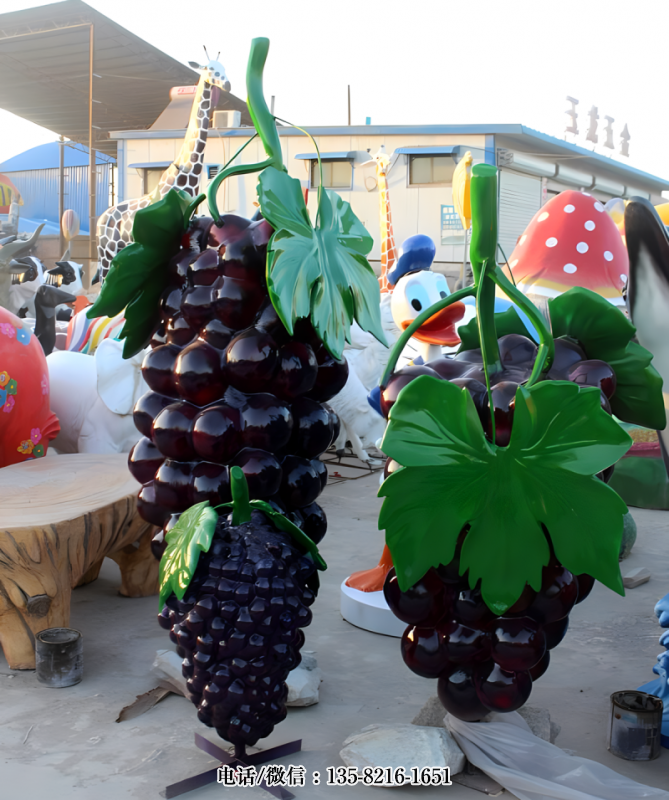 玻璃鋼仿真葡萄雕塑 (1) 玻璃鋼仿真葡萄雕塑 (1)