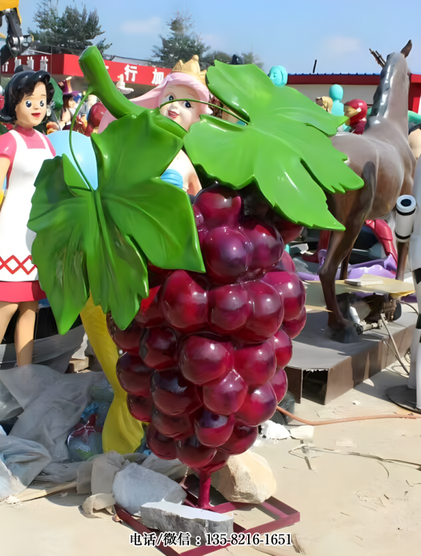 玻璃鋼仿真葡萄雕塑 (3) 玻璃鋼仿真葡萄雕塑 (3)