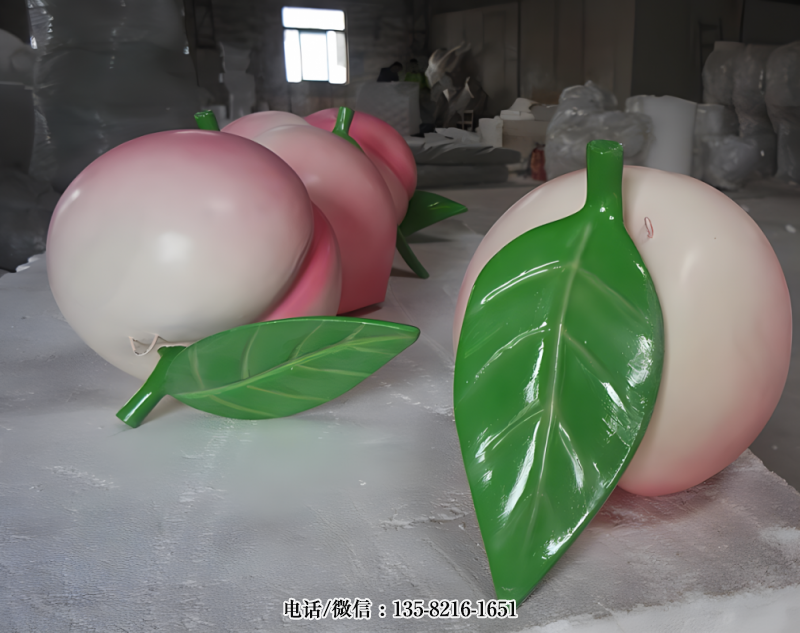 玻璃鋼仿真桃子雕塑 (1) 玻璃鋼仿真桃子雕塑 (1)