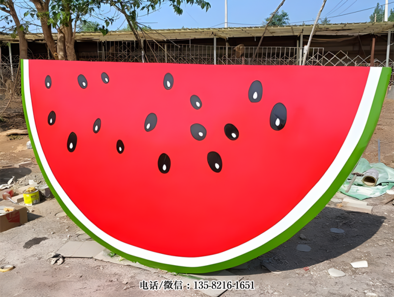 玻璃鋼仿真西瓜雕塑 (4) 玻璃鋼仿真西瓜雕塑 (4)