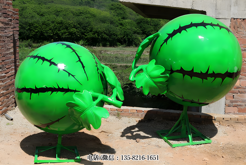 玻璃鋼仿真西瓜雕塑 (5) 玻璃鋼仿真西瓜雕塑 (5)
