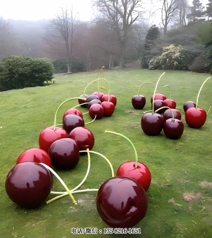玻璃鋼仿真櫻桃雕塑 (1) 玻璃鋼仿真櫻桃雕塑 (1)