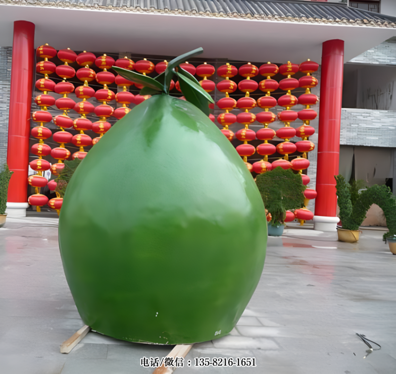 玻璃鋼仿真柚子雕塑 (4) 玻璃鋼仿真柚子雕塑 (4)