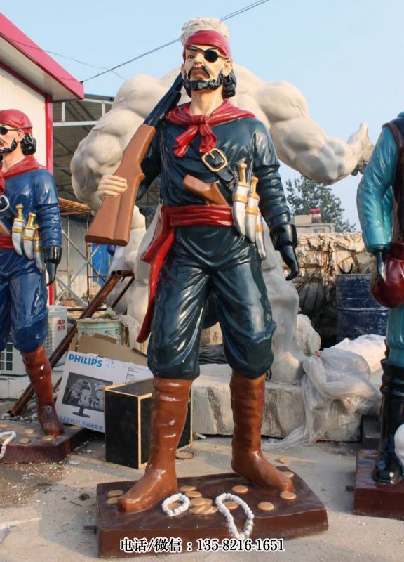 玻璃鋼海盜雕塑 (3) 玻璃鋼海盜雕塑 (3)