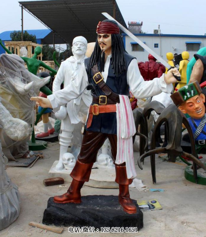 玻璃鋼海盜雕塑 (7) 玻璃鋼海盜雕塑 (7)