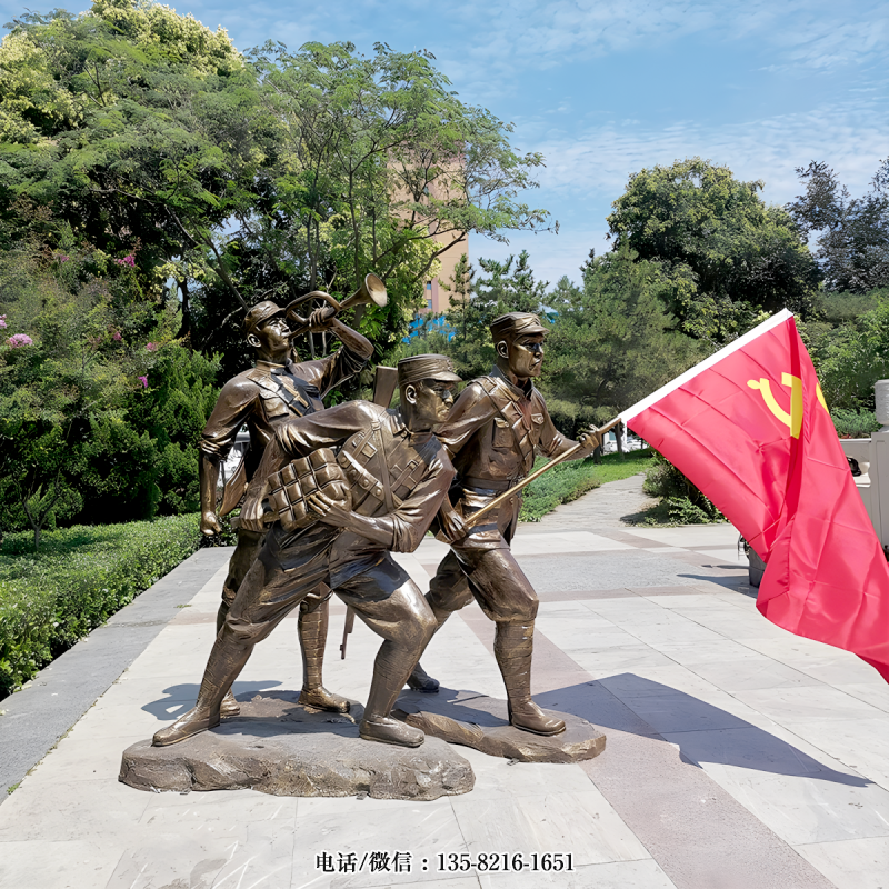 玻璃鋼抗戰(zhàn)人物仿銅雕塑 玻璃鋼抗戰(zhàn)人物仿銅雕塑