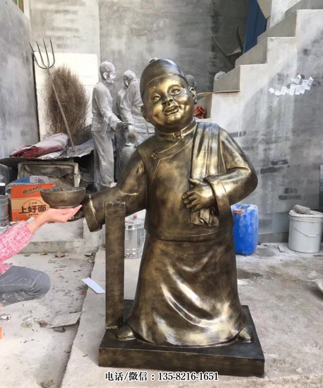 胖嘟嘟的迎賓人物雕塑 胖嘟嘟的迎賓人物雕塑