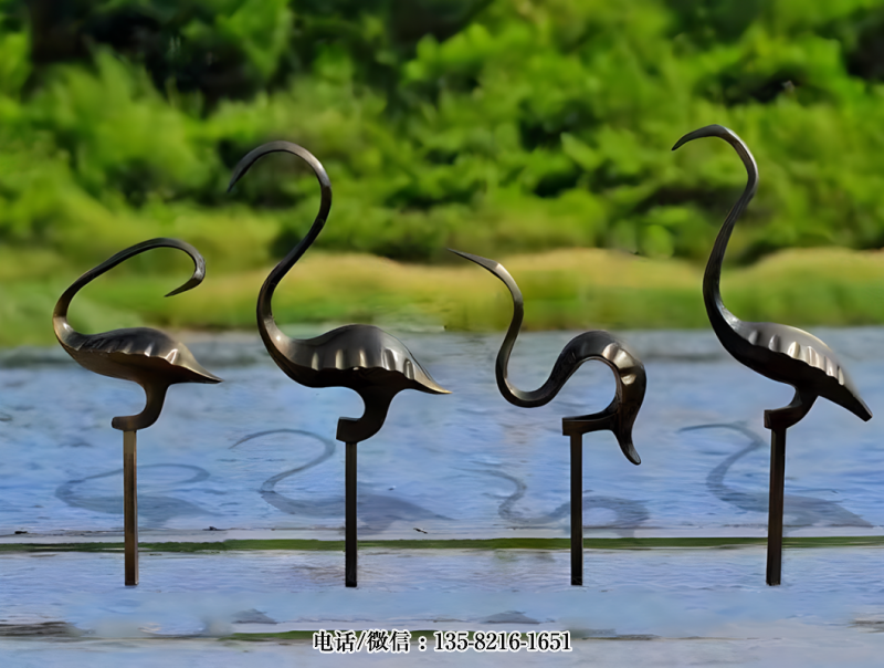 玻璃鋼抽象仙鶴雕塑 (1) 玻璃鋼抽象仙鶴雕塑 (1)