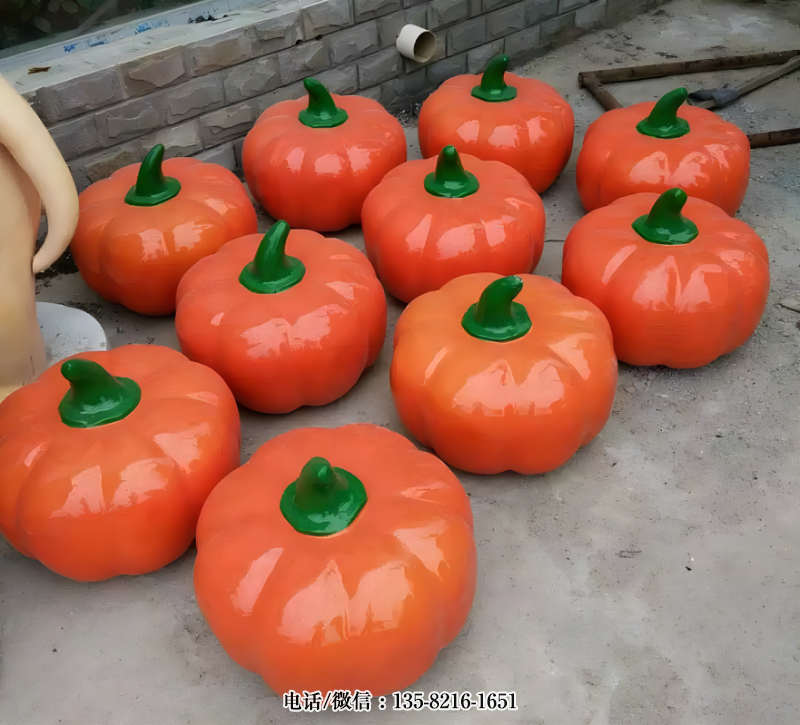 玻璃鋼仿真南瓜雕塑 玻璃鋼仿真南瓜雕塑