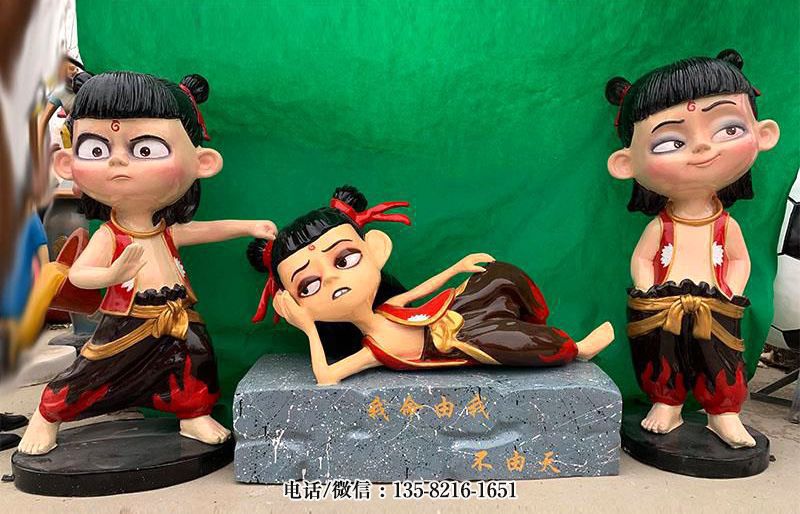 玻璃鋼魔童降世之哪吒卡通動(dòng)漫人物雕塑 玻璃鋼魔童降世之哪吒卡通動(dòng)漫人物雕塑