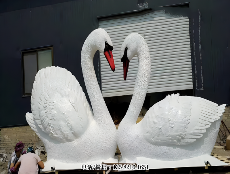 玻璃鋼仿真天鵝雕塑 玻璃鋼仿真天鵝雕塑