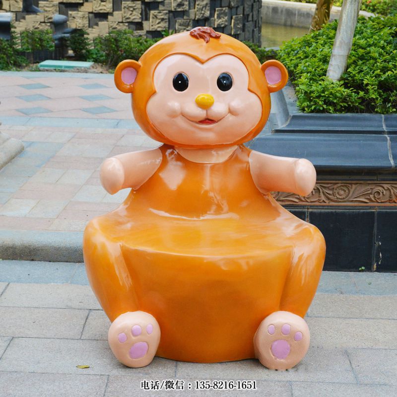 玻璃鋼猴子座椅板凳 玻璃鋼猴子座椅板凳
